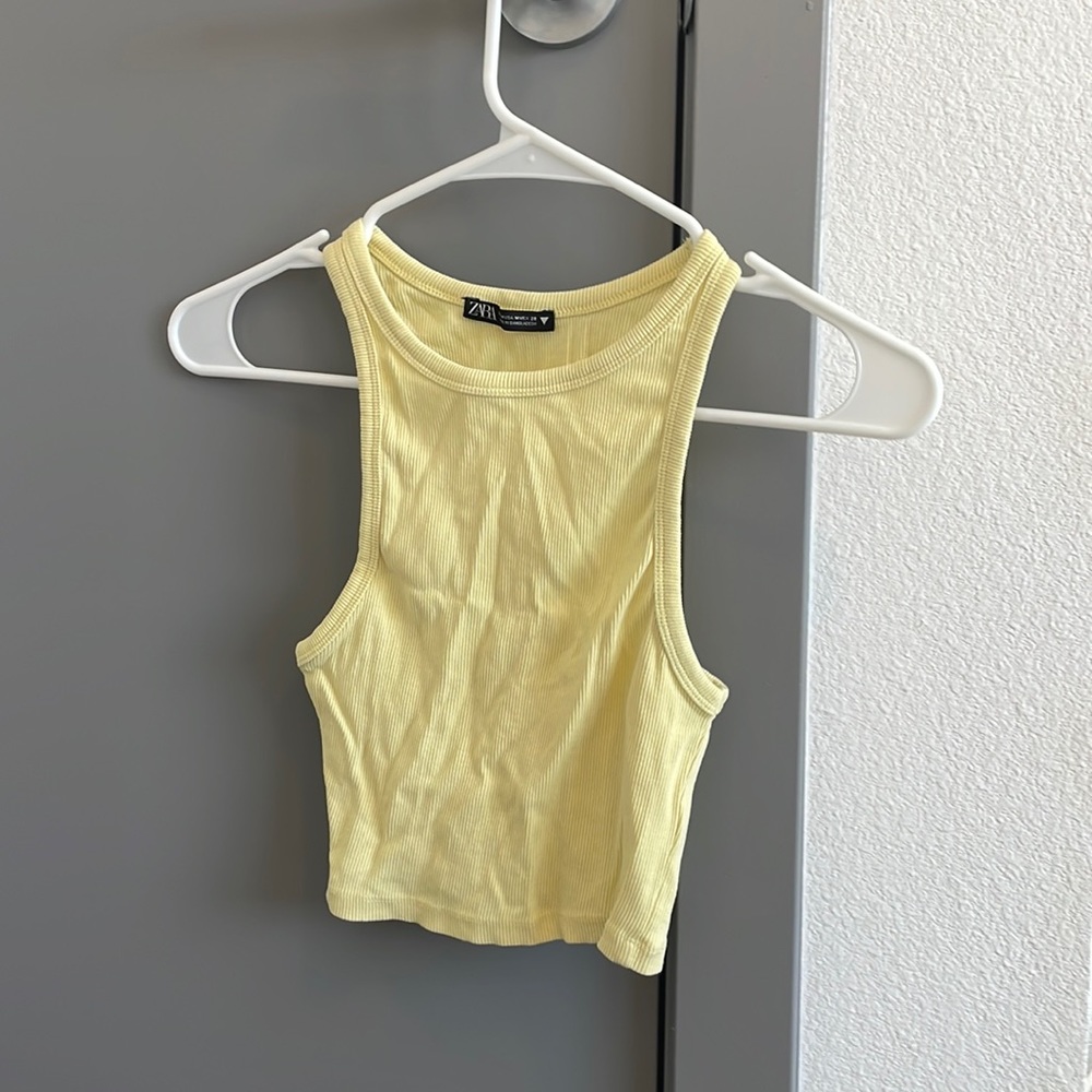 Zara yellow tank top